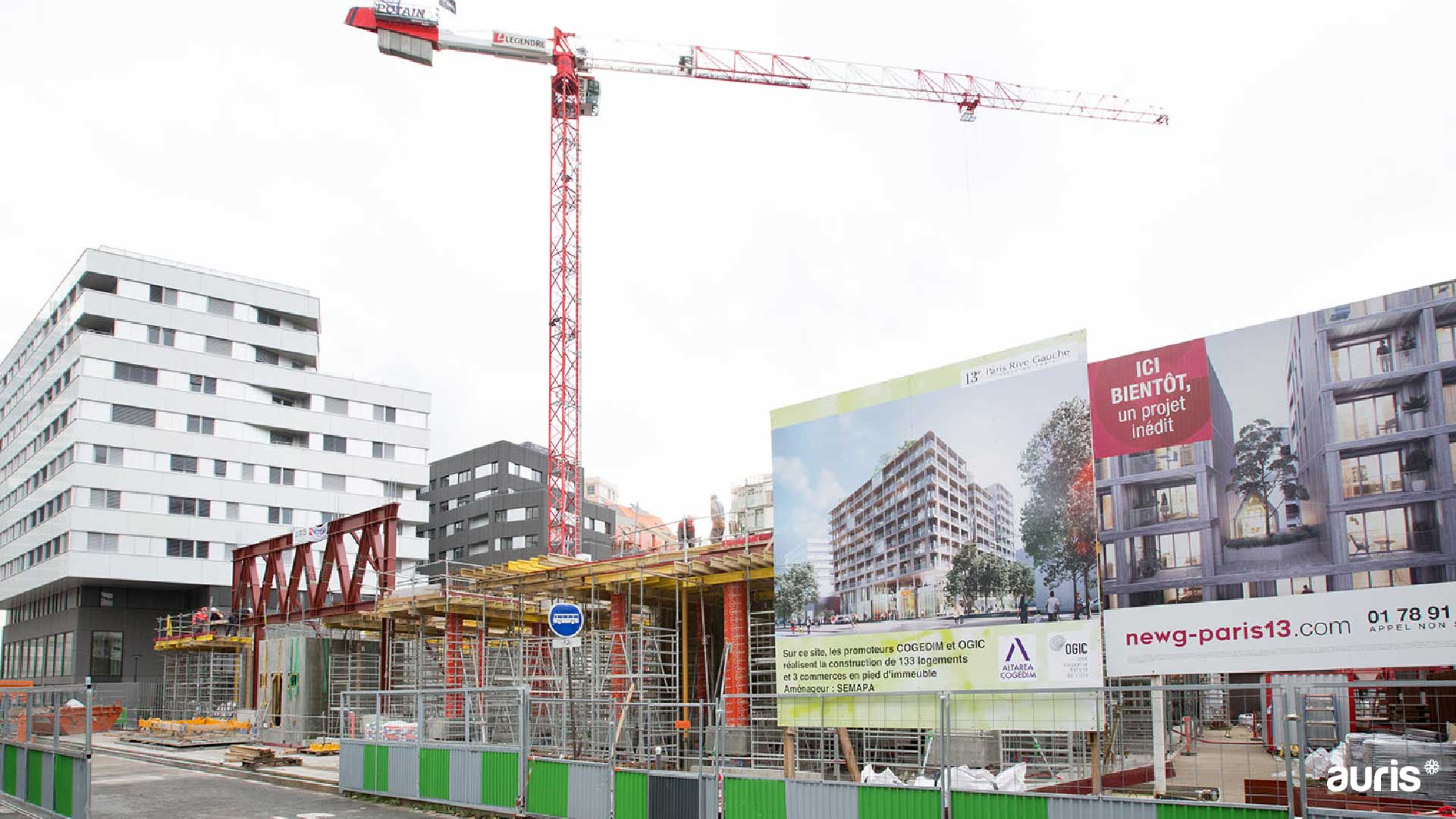 Projet New G – Promotion immobilière à Paris Rive Gauche Chantier d’un projet immobilier neuf en milieu urbain - Auris accompagnement promoteur immobilier